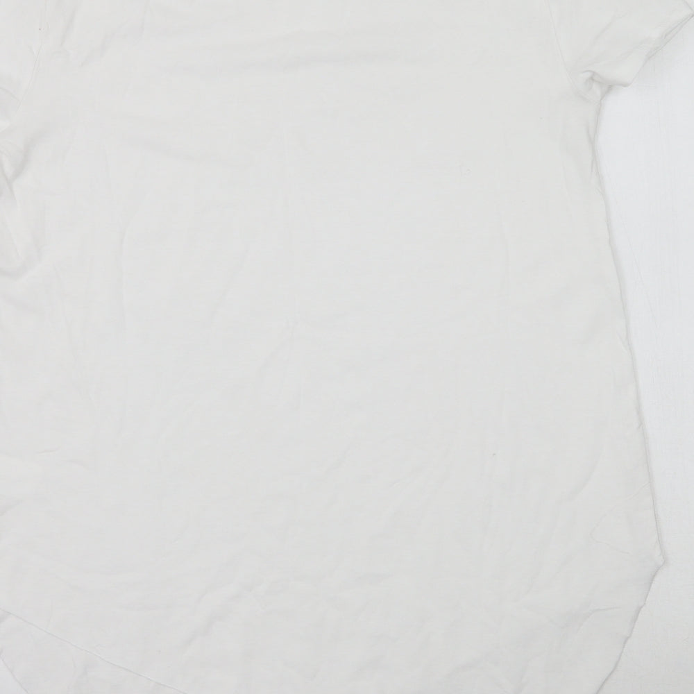 RESERVED Womens White   Basic T-Shirt Size XS