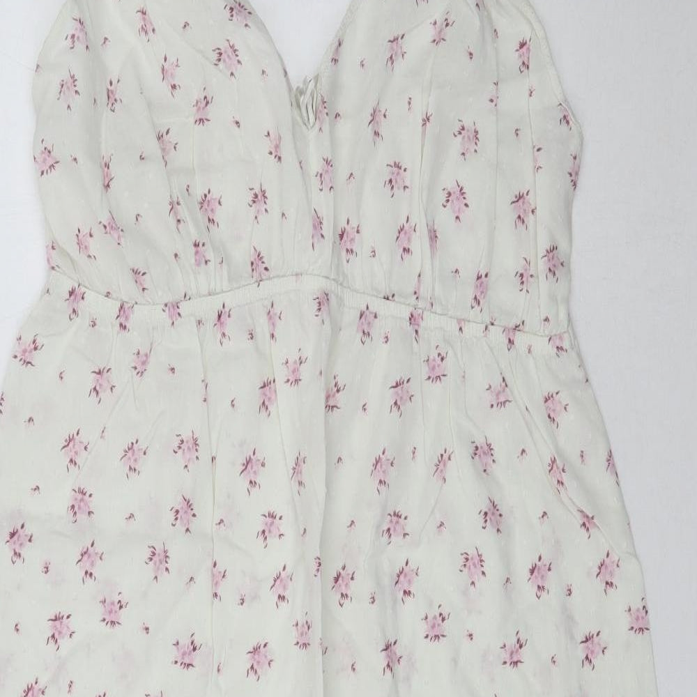 Marks and Spencer Womens White Floral  Maxi  Size 14