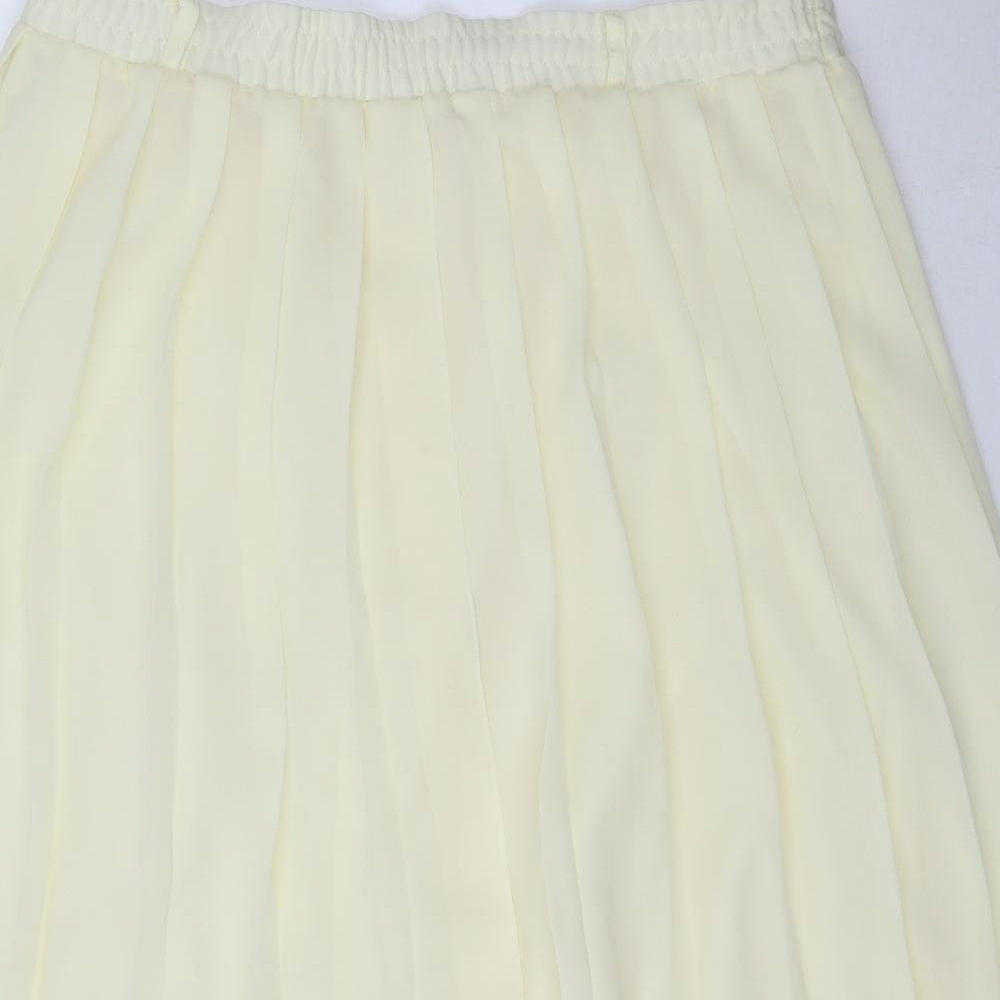 Compliments Womens Yellow   A-Line Skirt Size 16
