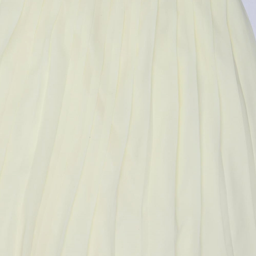 Compliments Womens Yellow   A-Line Skirt Size 16