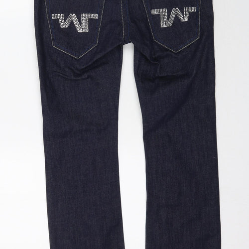 NEXT Womens Blue  Denim Straight Jeans Size 10 L30 in