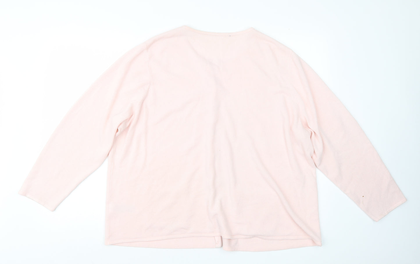 Preworn Womens Pink  Knit Cardigan Jumper Size 24