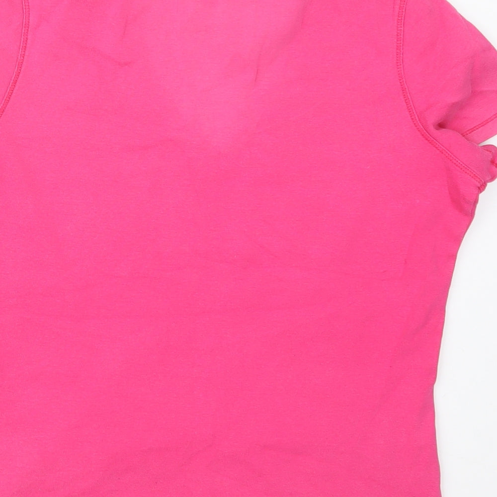 Marks and Spencer Womens Pink   Basic T-Shirt Size 16