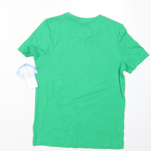 Tesco Boys Green   Basic T-Shirt Size 8-9 Years  - Minecraft