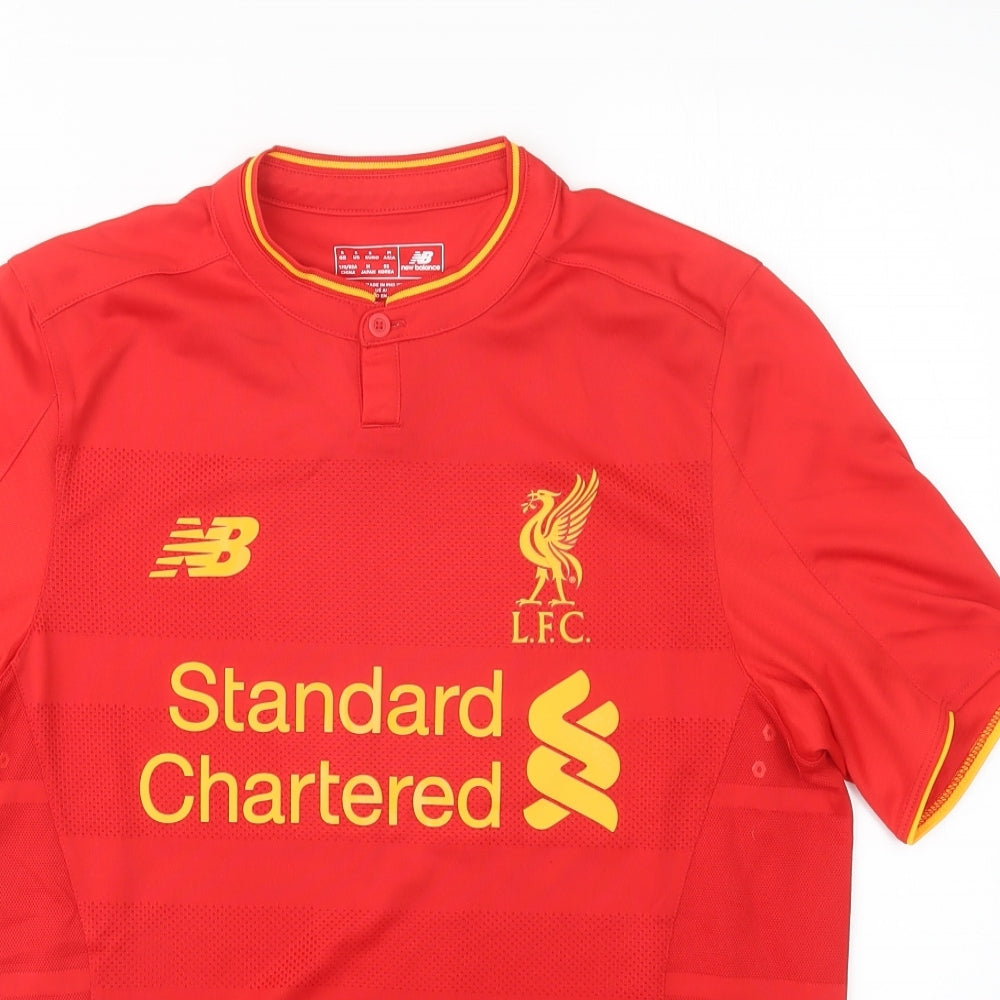 New Balance Mens Red   Basic T-Shirt Size S  - Liverpool FC