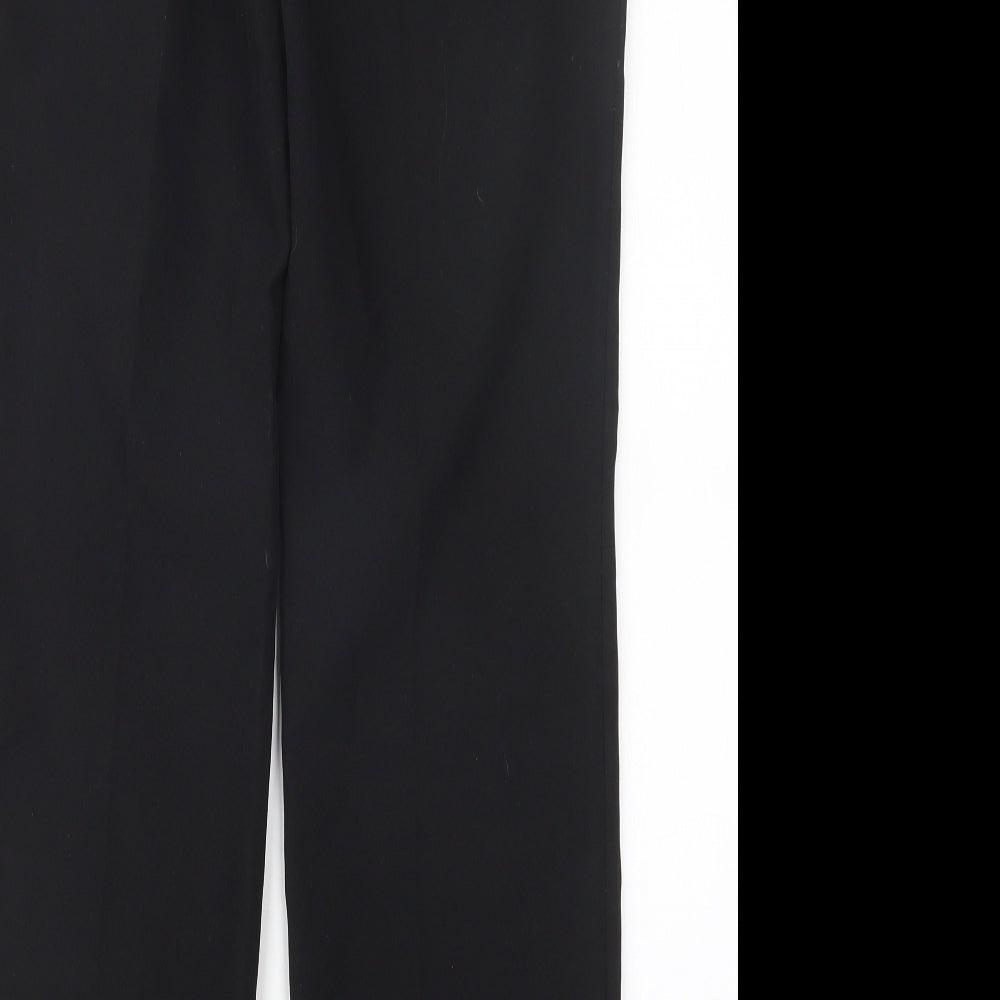 Peacocks Womens Black   Trousers  Size 8 L30 in