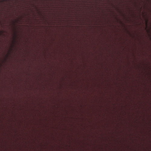ARISTA Womens Purple  Knit Pullover Jumper Size 14