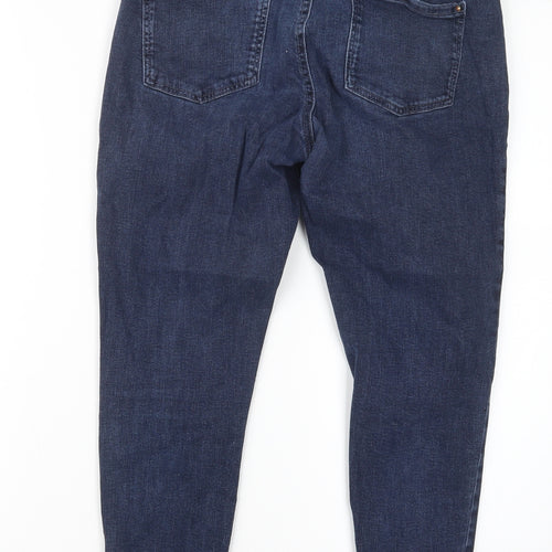 Dorothy Perkins Womens Blue  Denim Straight Jeans Size 10 L23.5 in