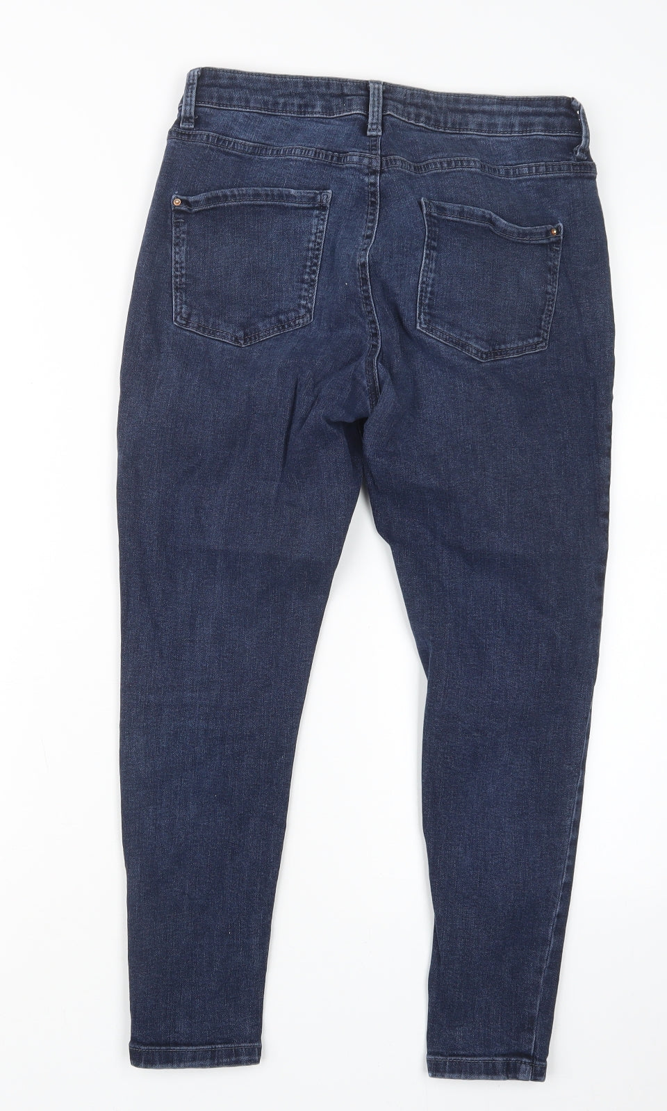 Dorothy Perkins Womens Blue  Denim Straight Jeans Size 10 L23.5 in