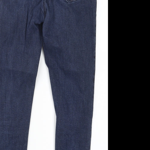 Dorothy Perkins Womens Blue  Denim Straight Jeans Size 10 L23.5 in