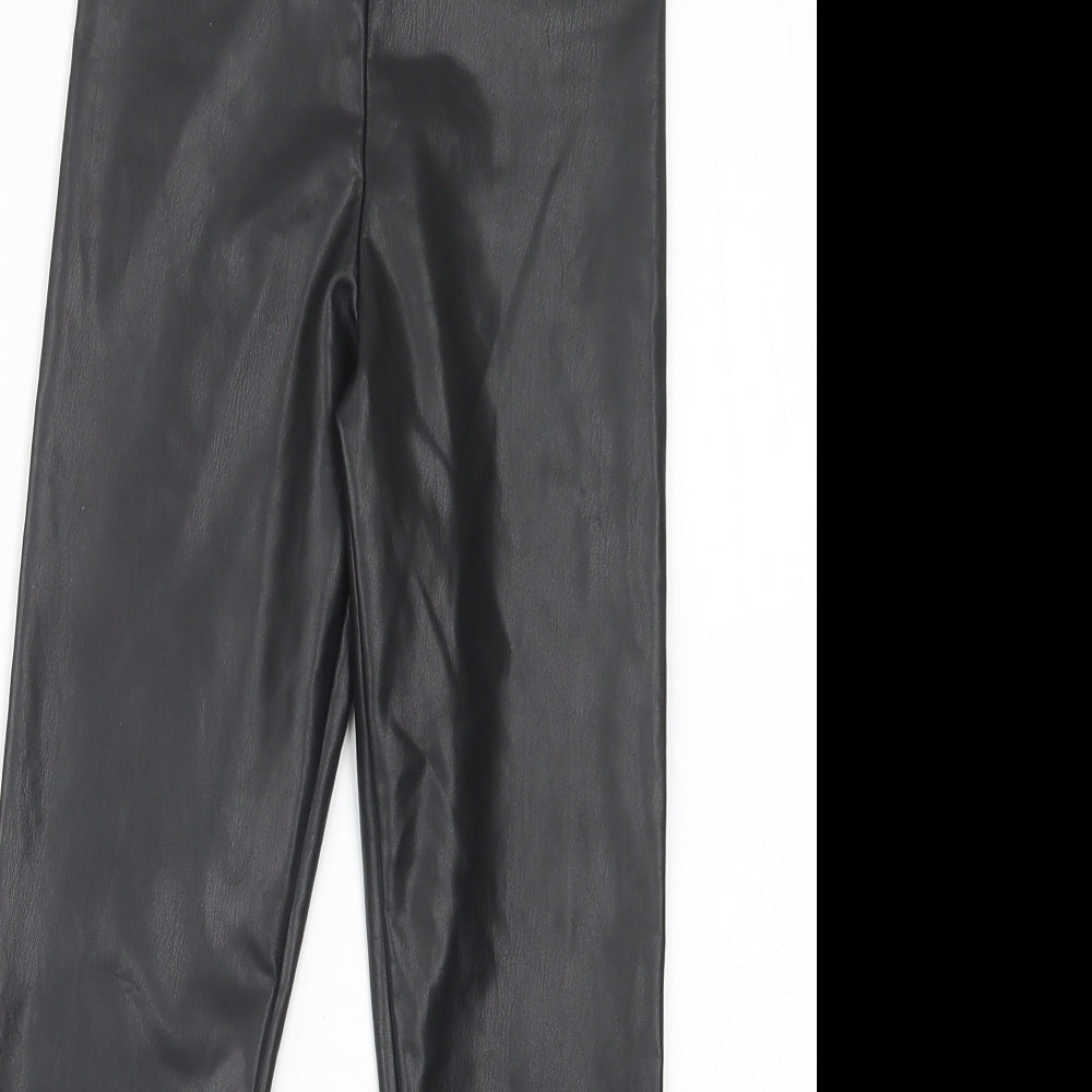 Matalan Girls Black   Capri Trousers Size 8 Years