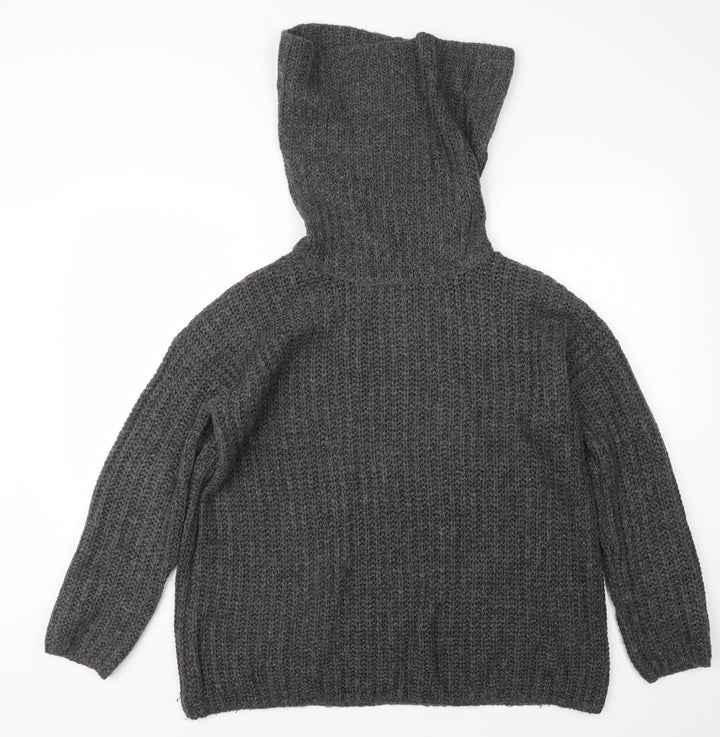 Onfire Womens Grey Knit Pullover Jumper Size 12