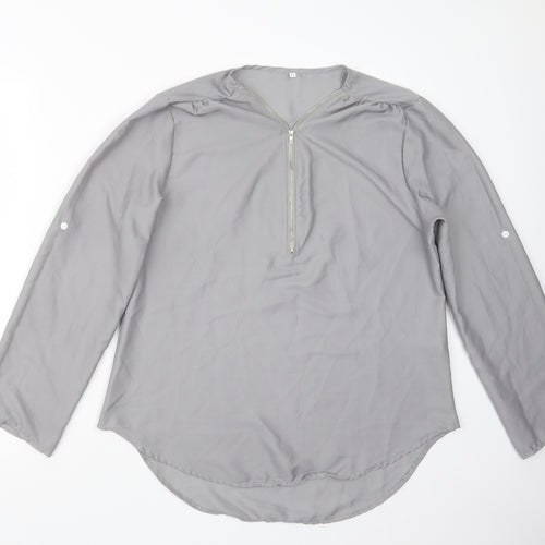 Preworn Womens Grey   Basic Blouse Size XL