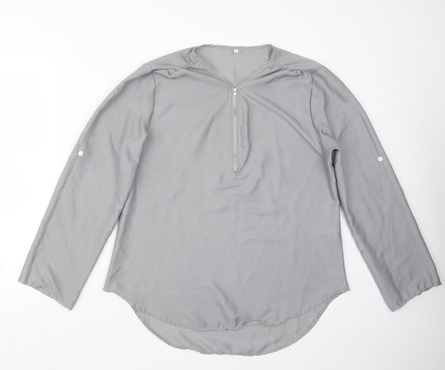 Preworn Womens Grey   Basic Blouse Size XL