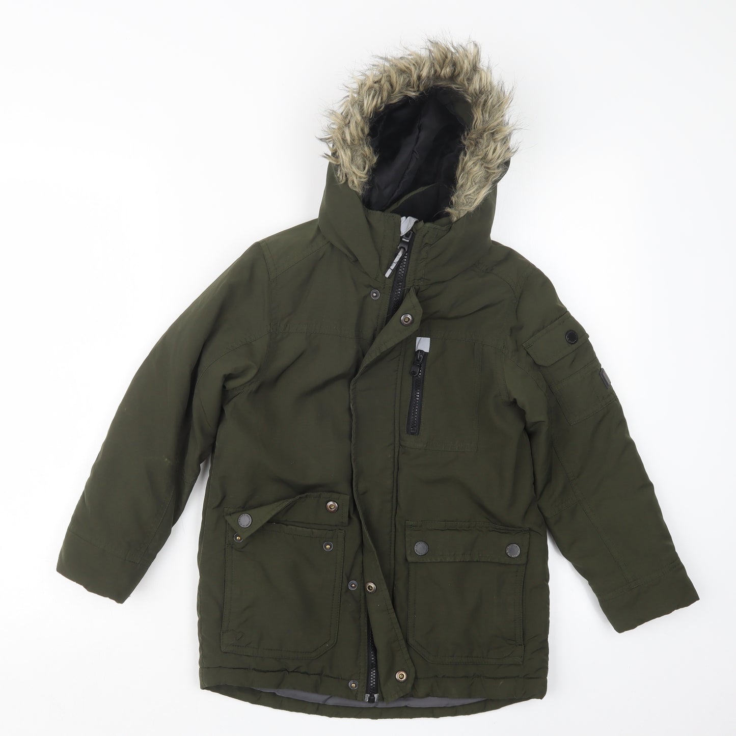 NEXT Boys Green   Jacket Coat Size 7 Years