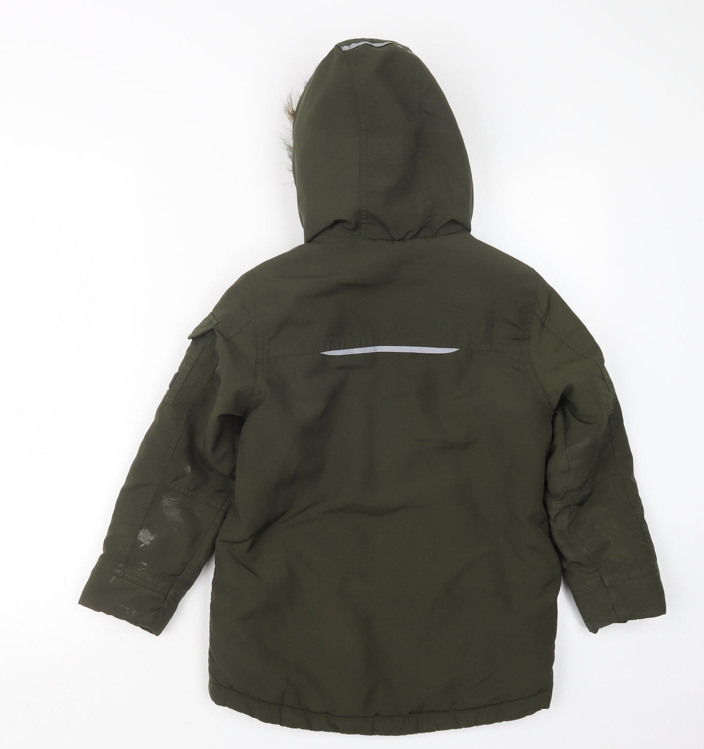NEXT Boys Green   Jacket Coat Size 7 Years