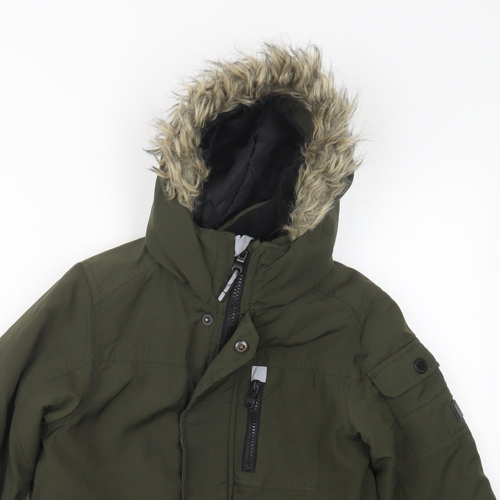 NEXT Boys Green   Jacket Coat Size 7 Years