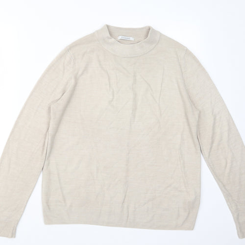 Marks and Spencer Womens Beige  Knit Pullover Jumper Size 12