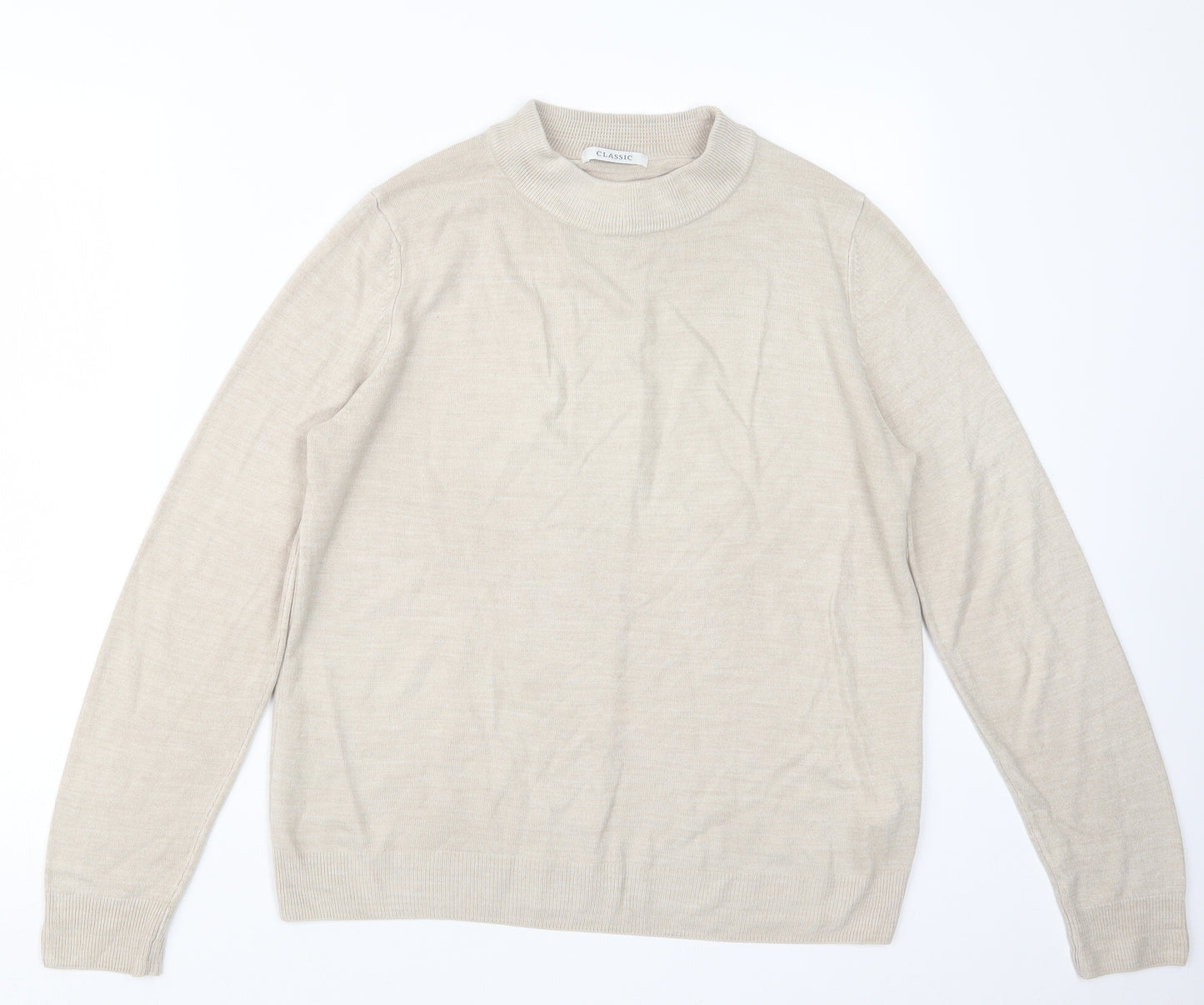 Marks and Spencer Womens Beige  Knit Pullover Jumper Size 12
