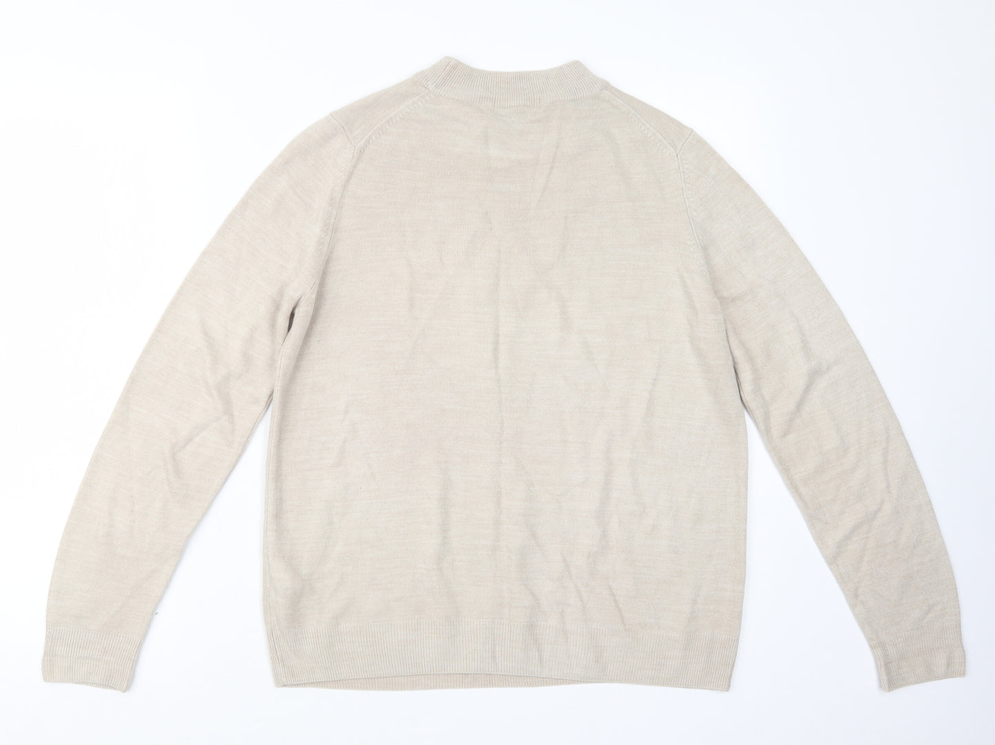 Marks and Spencer Womens Beige  Knit Pullover Jumper Size 12