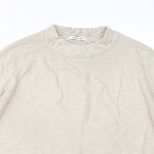 Marks and Spencer Womens Beige  Knit Pullover Jumper Size 12