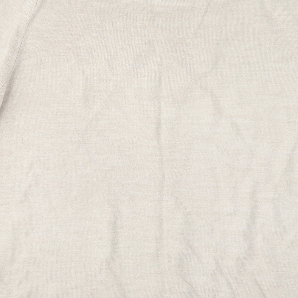 Marks and Spencer Womens Beige  Knit Pullover Jumper Size 12