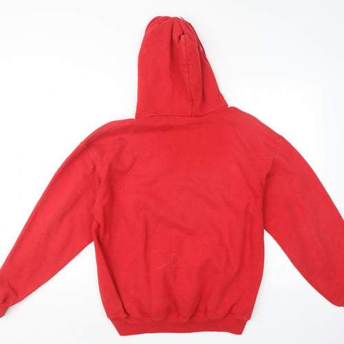 Fruit of the Loom Mens Red   Pullover Hoodie Size M