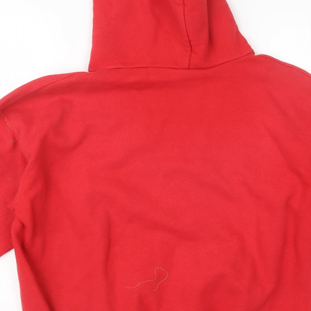 Fruit of the Loom Mens Red   Pullover Hoodie Size M
