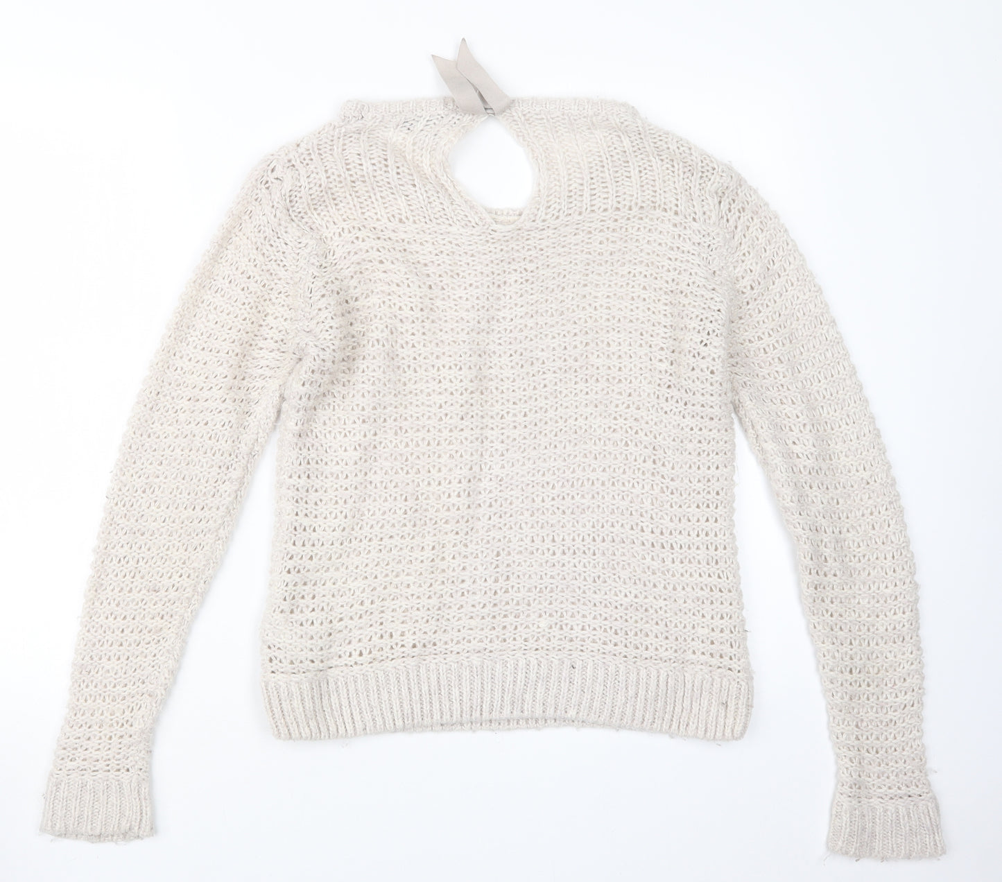 Dorothy Perkins Womens Beige  Knit Pullover Jumper Size 12