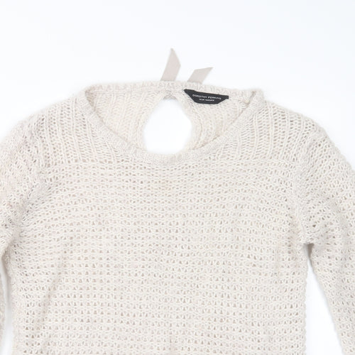 Dorothy Perkins Womens Beige  Knit Pullover Jumper Size 12