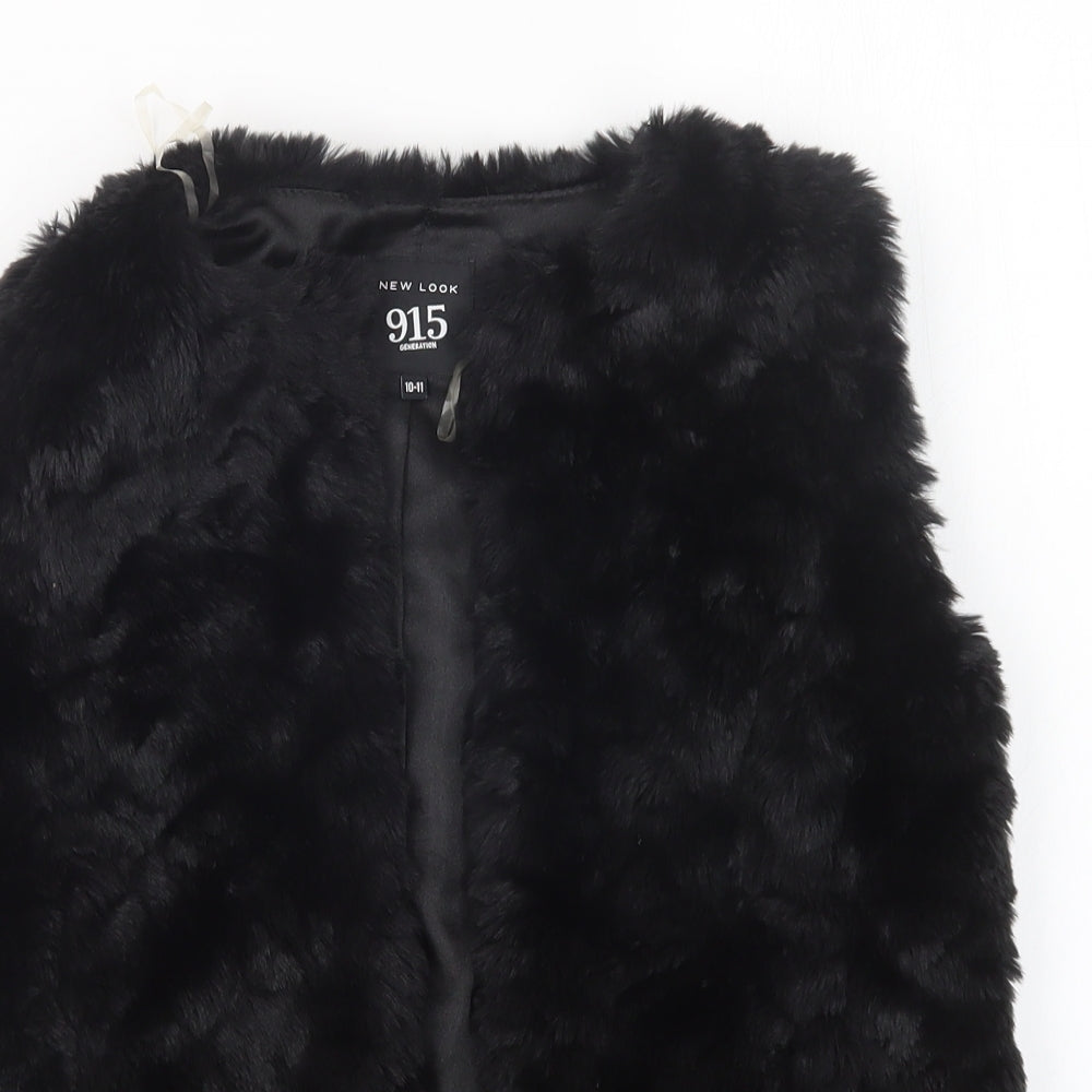 New Look Girls Black   Jacket  Size 10-11 Years
