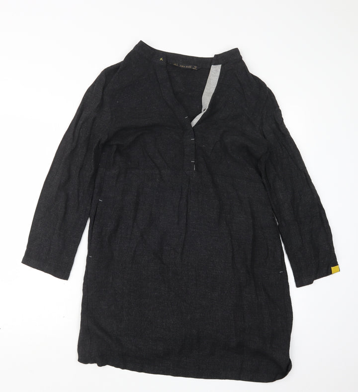 Zara Womens Black   T-Shirt Dress  Size S