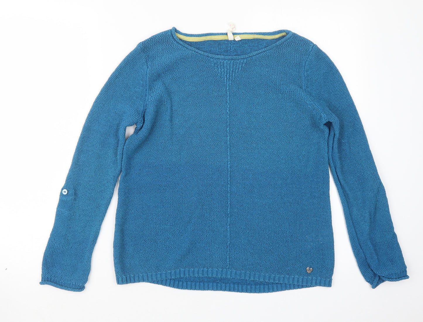 White Stuff Womens Blue  Knit Pullover Jumper Size 12