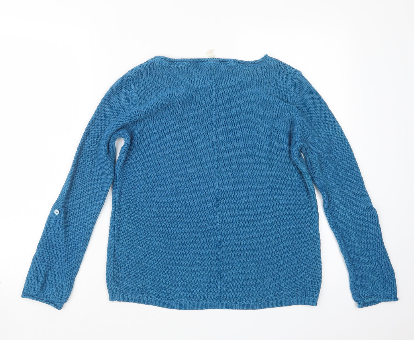White Stuff Womens Blue  Knit Pullover Jumper Size 12