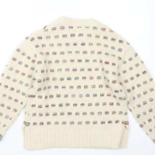 Zara Girls Beige  Knit Pullover Jumper Size 8-9 Years