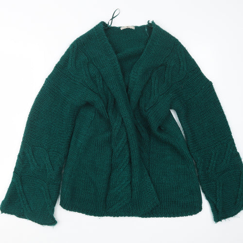 TU Womens Green  Knit Cardigan Jumper Size M