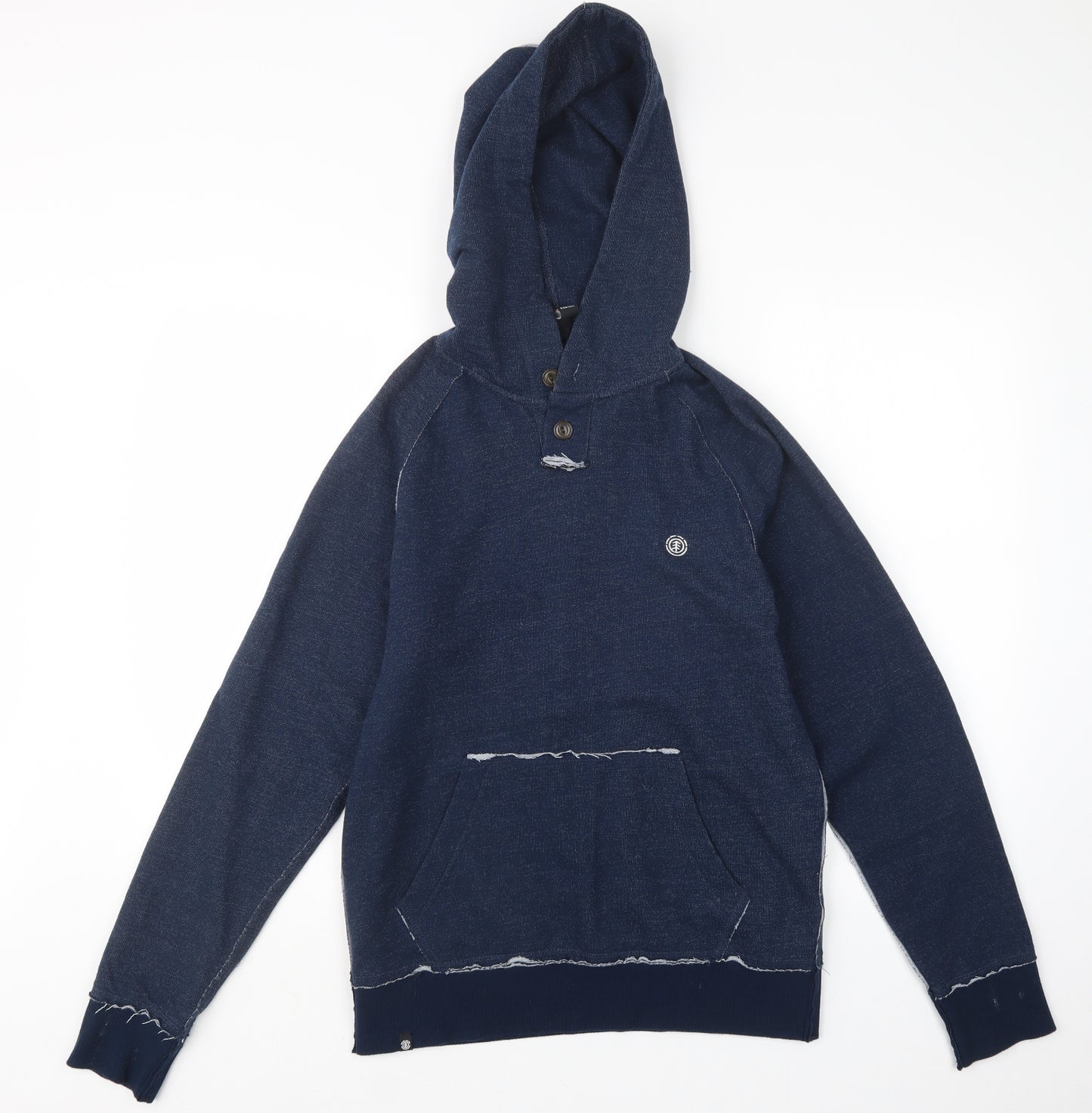 Element for Life Mens Blue  Denim Pullover Hoodie Size S