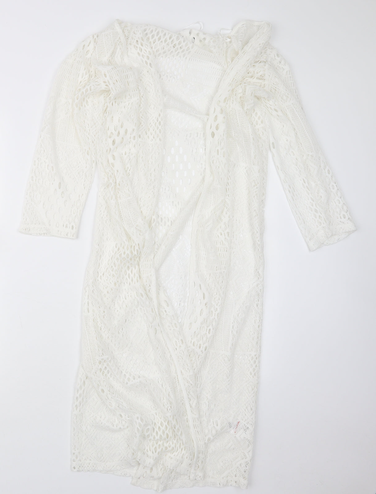 Peacocks Womens White   Cardigan Jumper Size M