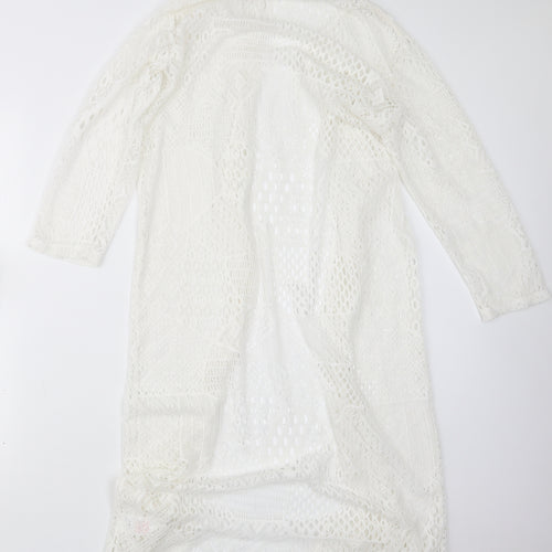 Peacocks Womens White   Cardigan Jumper Size M