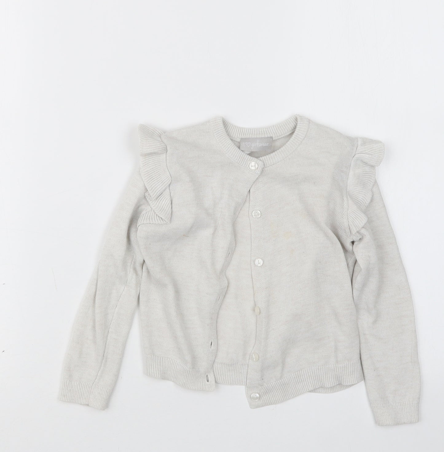 Matalan Girls Grey   Cardigan Jumper Size 4 Years