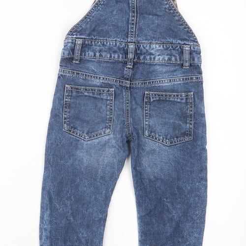 Marks and Spencer Boys Blue  Denim Dungarees Trousers Size 3-4 Years