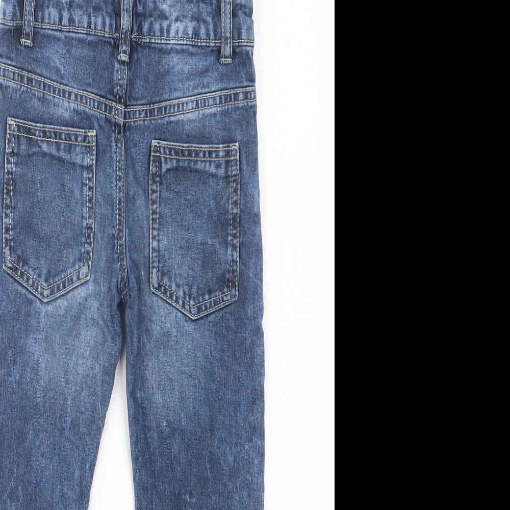 Marks and Spencer Boys Blue  Denim Dungarees Trousers Size 3-4 Years