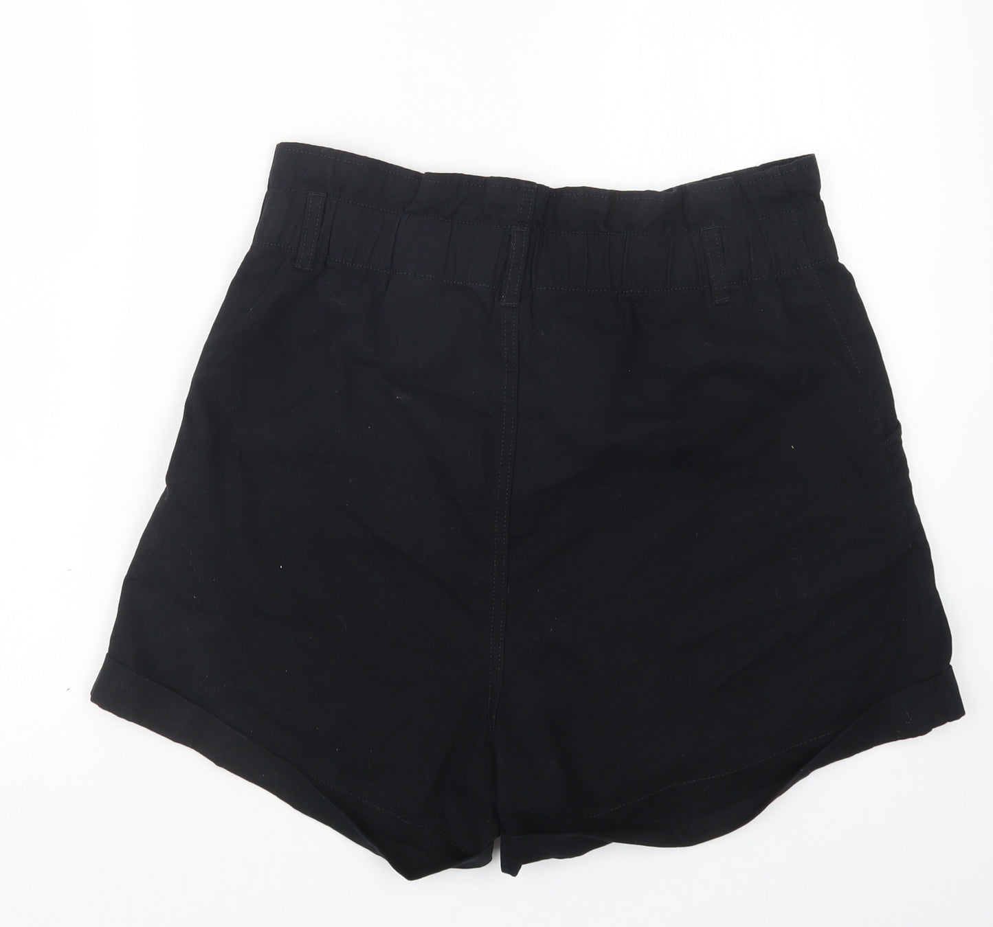 H&M Womens Black   Boyfriend Shorts Size 16