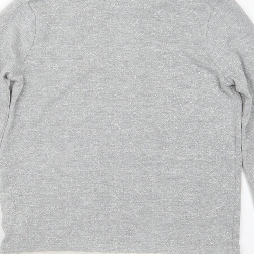 F&F Girls Silver   Pullover Jumper Size 10-11 Years