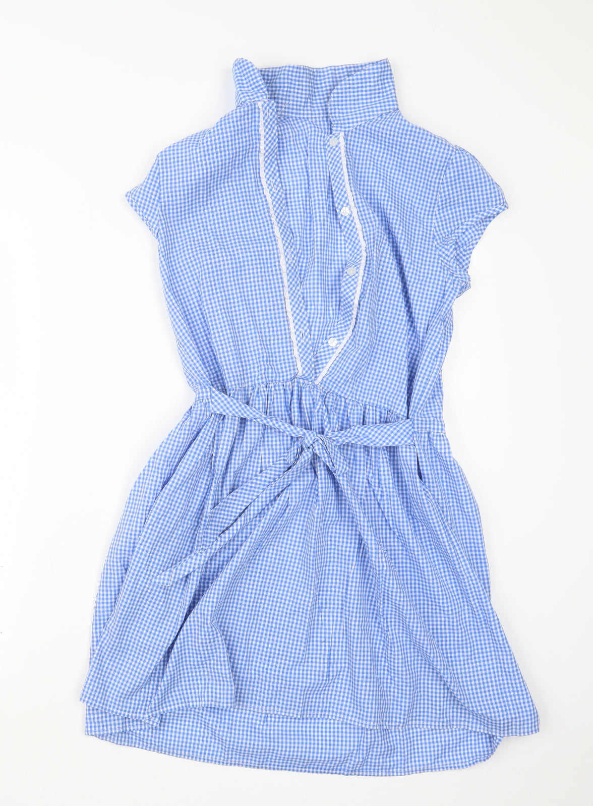 George Girls Blue Gingham  A-Line  Size 12-13 Years  - School