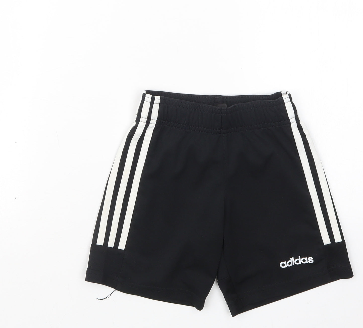 adidas Boys Black   Sweat Shorts Size 5-6 Years