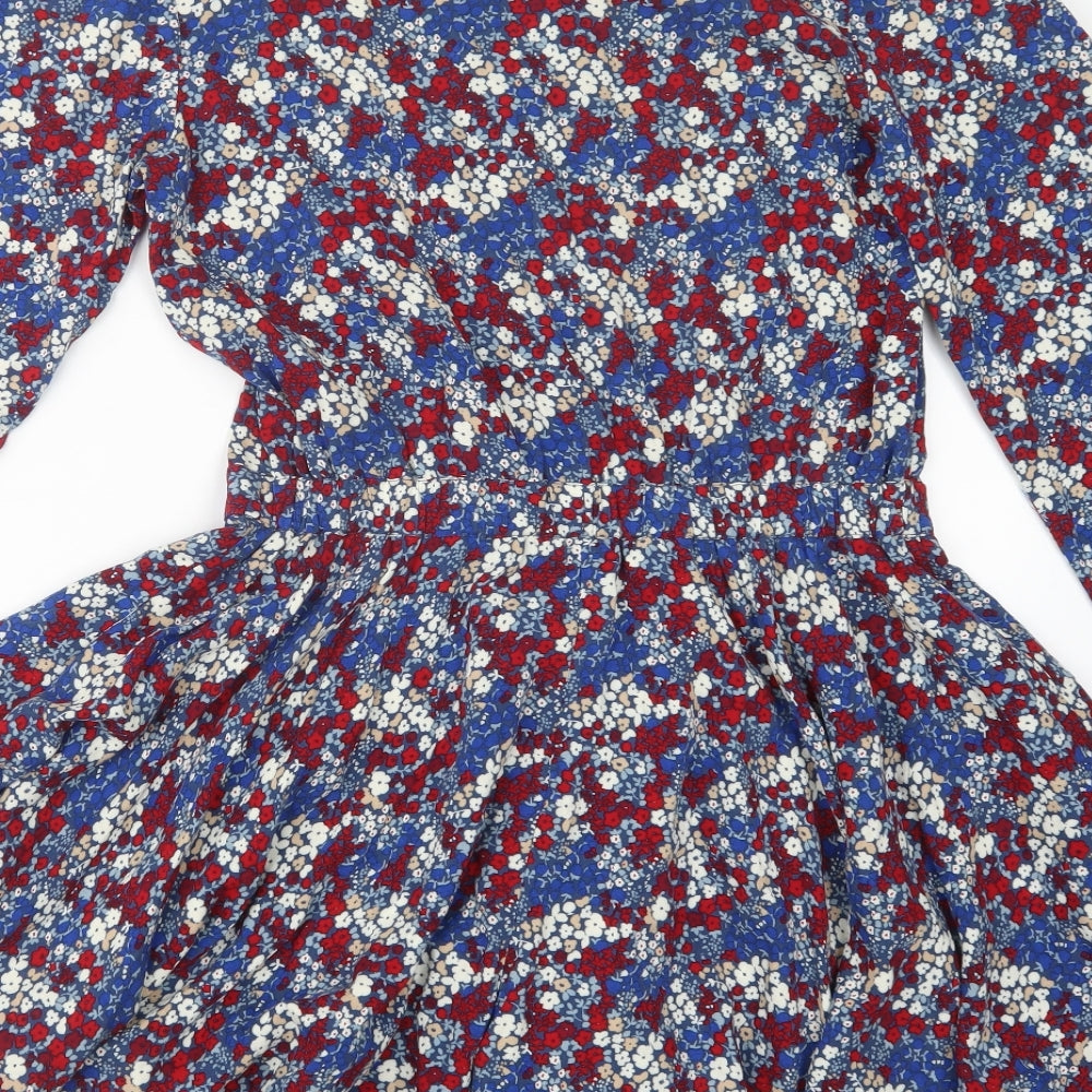 NEXT Girls Red Floral  Playsuit One-Piece Size 13 Years