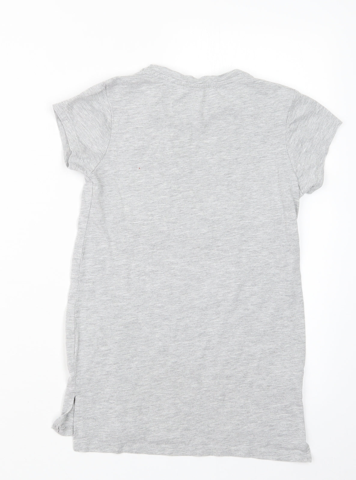 Primark Girls Grey   Basic T-Shirt Size 10-11 Years  - Unicorn