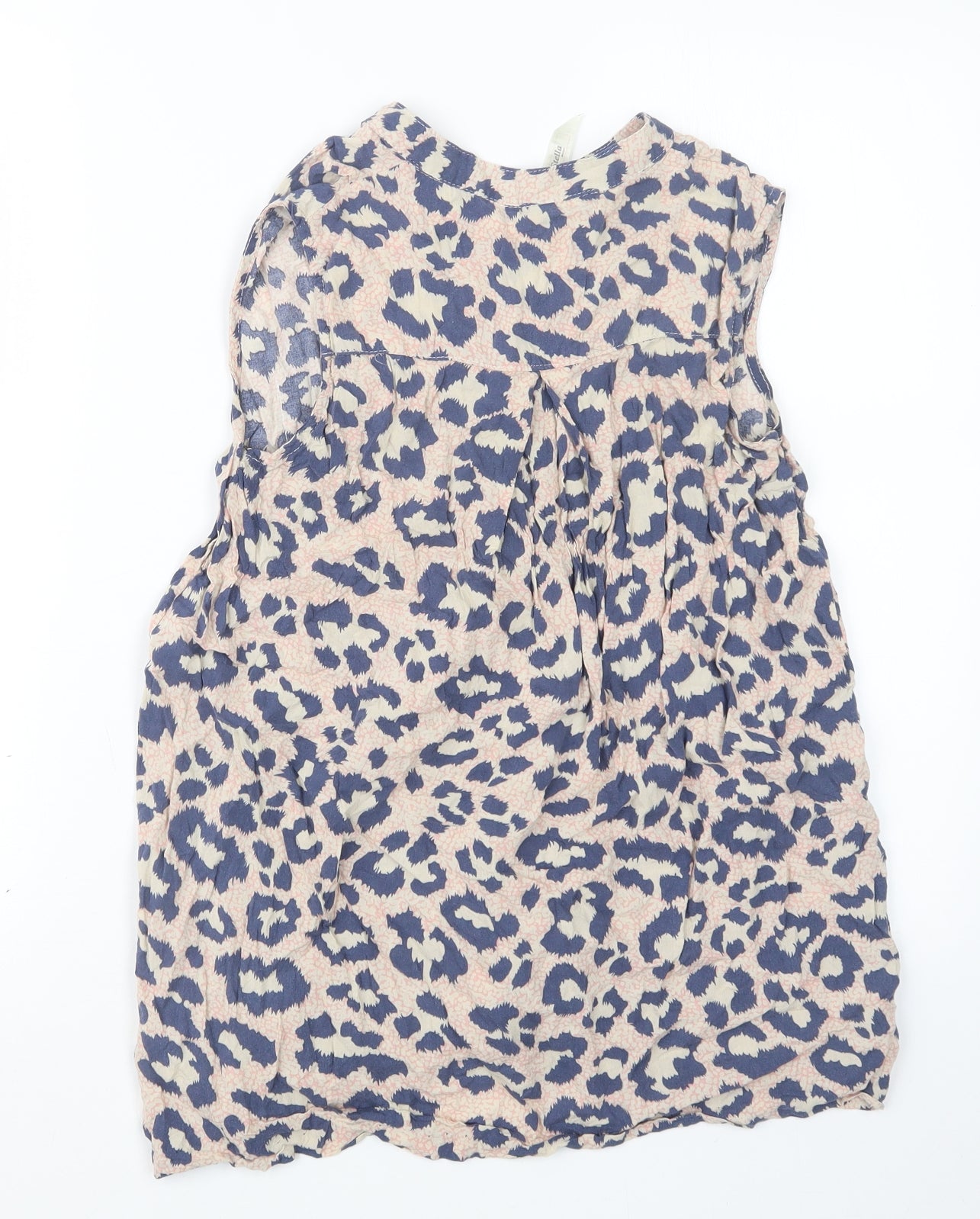 Stella Morgan Womens Blue Animal Print  Basic T-Shirt Size 10
