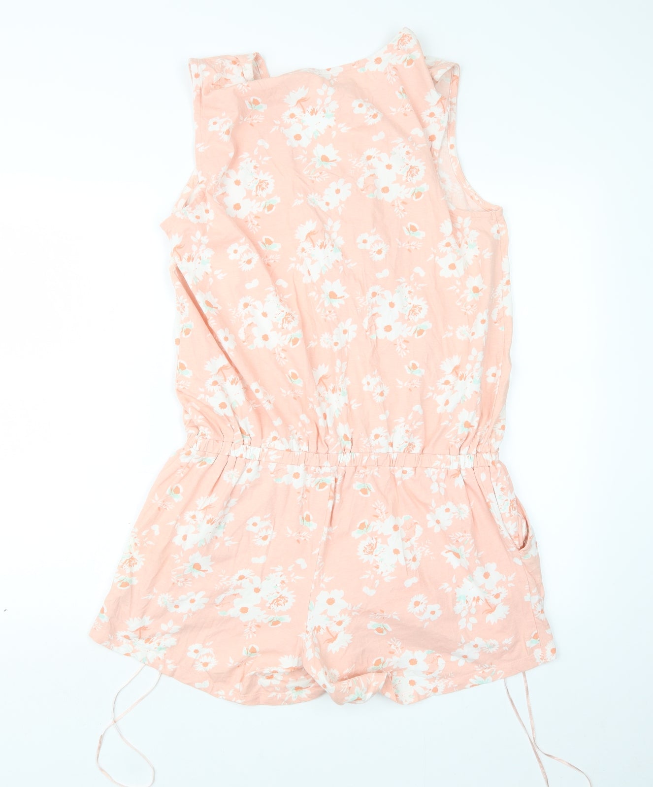 Nutmeg Womens Pink Floral  Playsuit One-Piece Size 16